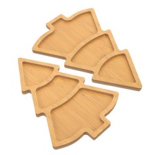  2 PCS Assiette En Bois