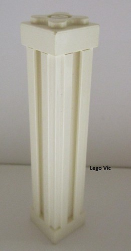 Lego support 2x2x8 white - support,