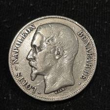 Pièce 5frs Argent Louis-Napoleon 1852 A