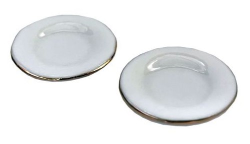Assiettes dîner blanches - assiettes,