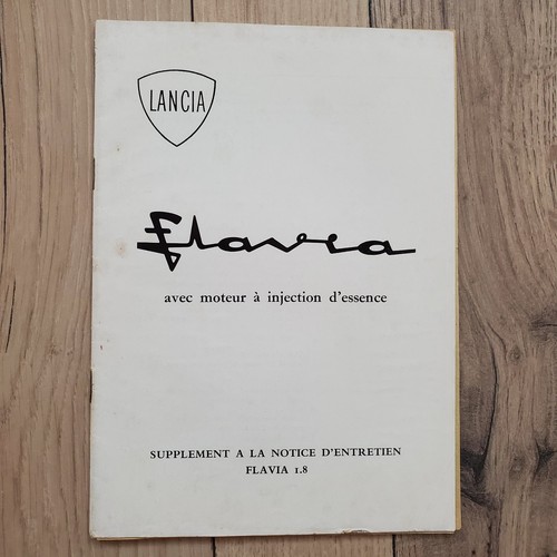 Notice livret lancia flavia - livret,