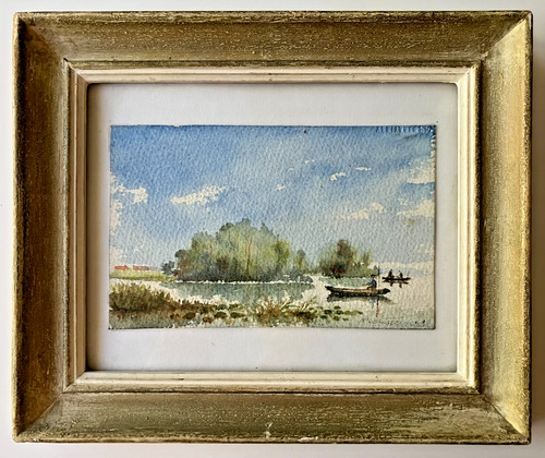 Petite aquarelle ancienne - petite,