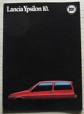 LANCIA YPSILON 10 Car Sales Brochure c1985 DUTCH TEXT Fire TOURING Turbo