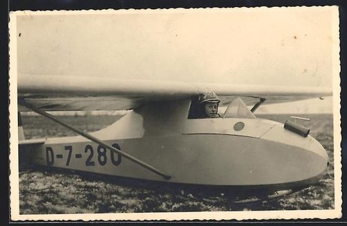 Carte postale photo - , planeur