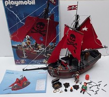 Bateau corsaire PLAYMOBIL 3174 + lot de pirates - 2001 - TBE avec boite