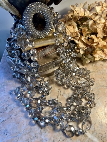 Collier ancien perles verre