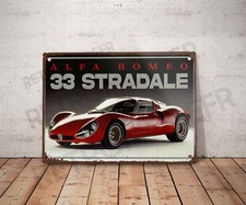 Plaque métal vintage alfa