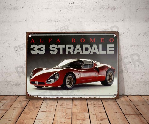 Plaque métal vintage alfa