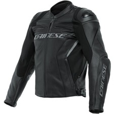 Veste en cuir Dainese Racing 4 veste de moto veste de sport hommes noir/noir