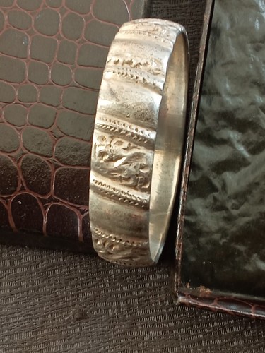 Bracelet jonc ancien - , argent