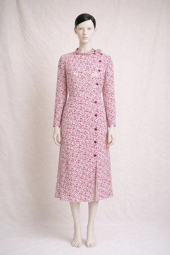 Courrèges robe midi soie - midi,