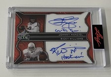 2025 LEAF METAL AUTHENTICS DUAL AUTO ON CARD JOHNNY MANZIEL - RICKY WILLIAMS 1/1