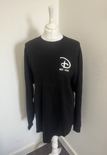Disneyland Paris Top Size M Black Long Sleeve Crew Neck Relaxed Spirit Jersey