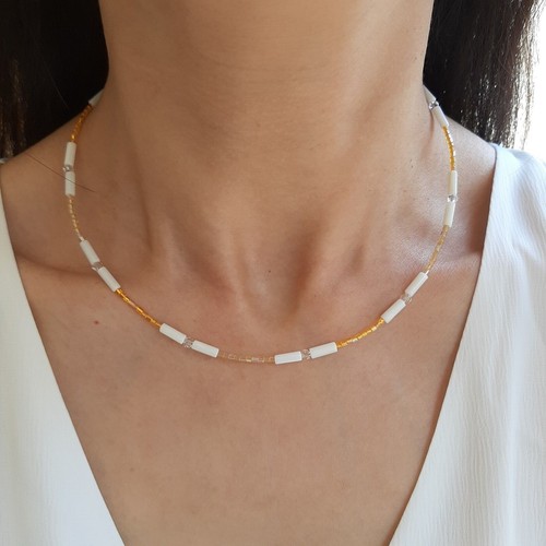 Collier perle miyuki - en,