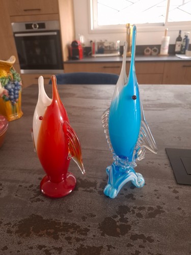 Deux poissons murano - murano,