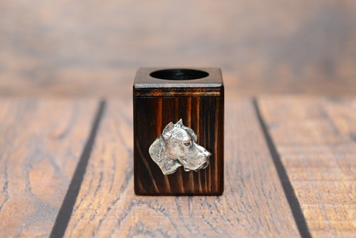Dogue argentin bougeoir avec - dogue,
