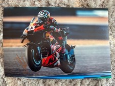 ENEA BASTIANINI HAND SIGNED 12X8” PHOTO 2025 TECH 3 RED BULL KTM MOTOGP DUCATI