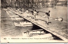 16417 postcard 78 Versailles - folding of the bridge - transport of beams of Guinda