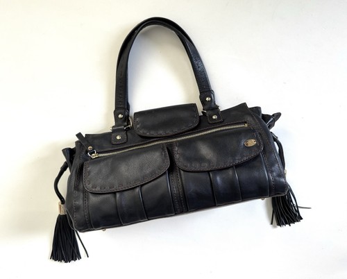 Sac cuir dark brown lancel - sac,