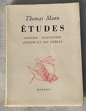 THOMAS MANN ETUDES Goethe