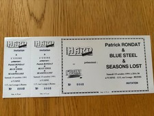billet ticket place de concert FESTIVAL DE HARD RONDAT/BLUE STEEL/SEASONS LOST
