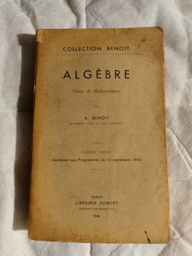 Livre scolaire algèbre - scolaire,