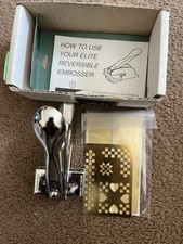 ELITE Hand Held Reversible Embosser With Stencil