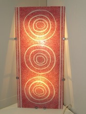 -LAMPE APPLIQUE VINTAGE IKEA GYLLEN EN VERRE ABSTRAIT Coloré  XXe COLLECTION  D