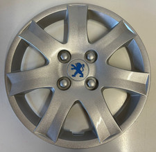 LOT DE 4 ENJOLIVEURS PEUGEOT 207 / 206 PLUS pour JANTES 14" avec LOGO