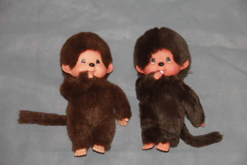 Peluche doudou kiki marron - peluche,
