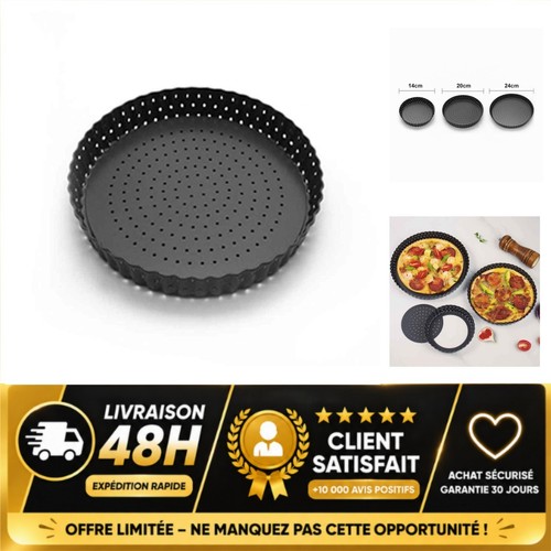 Plaque pizza perforée - plaque, à