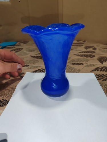 Vase verre soufflé 1993 - verre,