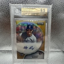 2011 Bowman Sterling Rookie Auto Anthony Rizzo Gold  /50 BGS 9.5 RC POP 13