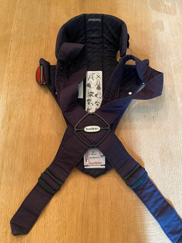 Baby bjorn blue cotton mini - blue,