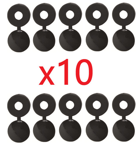 Cache rivet noir plaque - 10,