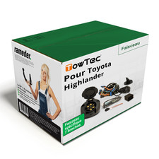 Faisceau spécifique au véhicule 7 broches pour TOYOTA Highlander 19- TowTec NEUF
