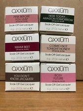 Lot of 6 OPI Axxium Soak-Off Gel Lacquer  6 g B34 B78 F15 E48 R58 S79
