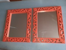 2 miroirs anciens cadre bois