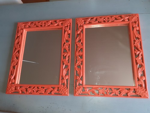 Miroirs anciens cadre bois - 2,