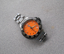 WOW!! TAG Heuer Formula 1 WAC1213 Orange Dial Steel 34 mm Swiss Ladies Watch