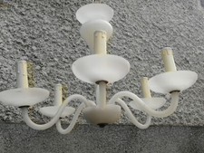 Lustre opaline murano? Chandelier 5 light opalin branches