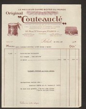 PARIS (IX° Arrt.) "KNIFE" BOX OPENER FACTORY in 1936