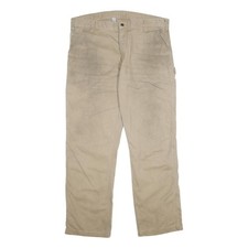 Pantalon Travail Beige Coton