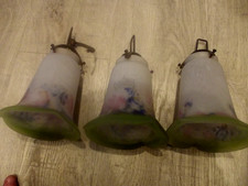 3 TULIPES PATE DE VERRE  avec