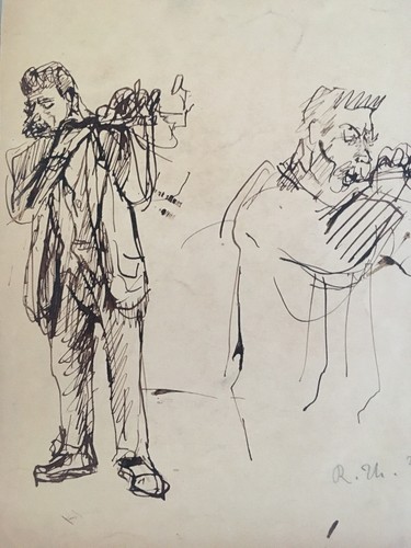 Très beau dessin encre rene - très,