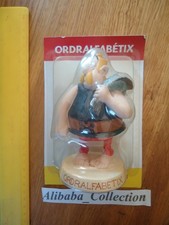 FIGURINE ** ORDRALPHATBETIX ** ATLAS ASTERIX RESINE PLASTOY BLISTER Astérix