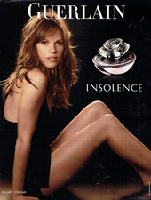 Publicité Advertising 0524  2009   Guerlain  Hilary Swank Insolence