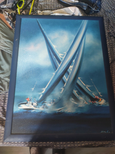 Ancien grand tableau - ancien,