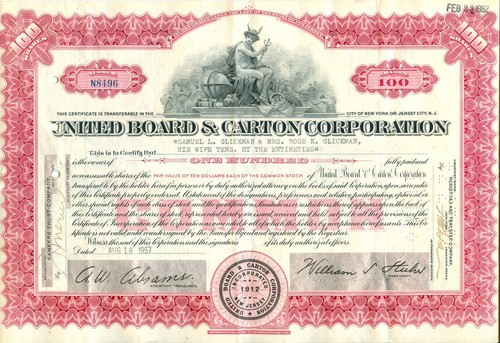 United board carton - united,