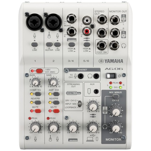 Yamaha ag06mk2 live streaming - yamaha,